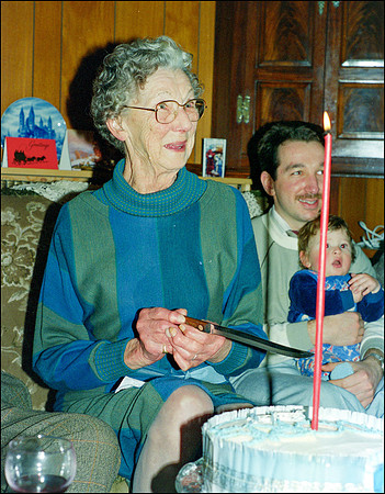 Doris's 80th Birthday in 1986