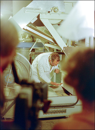 Dad being filmed for BBC